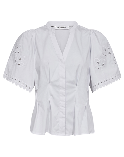 Co'Couture - Poppy CC Emb Hemd - White